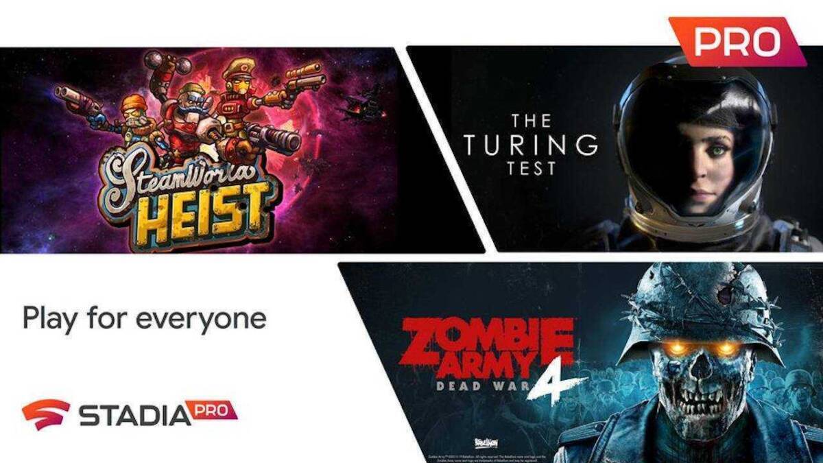 Изображение рекламных баннеров игр Stadiaпро и Zombie Army 4