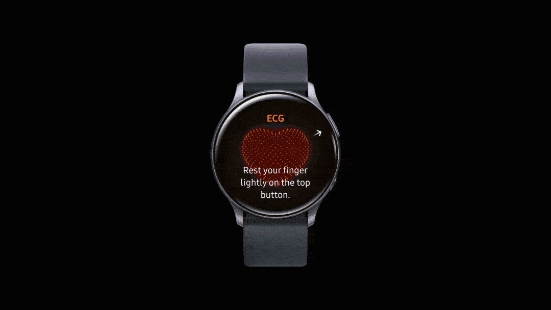 В Samsung Galaxy Watch Active2 появится функция ЭКГ 3 Смарт-часы Samsung Galaxy Watch Active2 с экраном и интерфейсом для ЭКГ