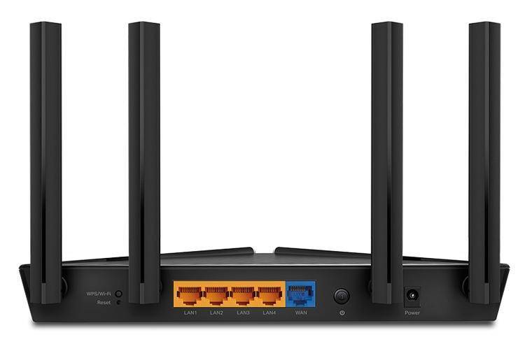 TP-Link представила новый роутер для Российского рынка 4 Задняя панель маршрутизатора TP-Link с антенной и портами
