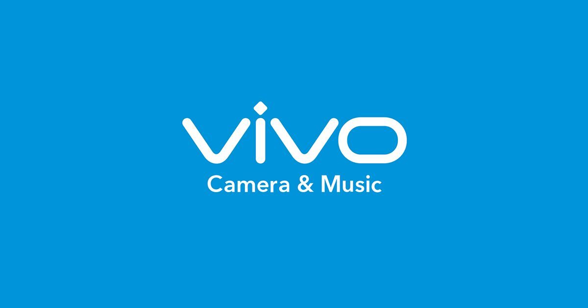 Логотип Vivo на синем фоне с надписью Camera Music