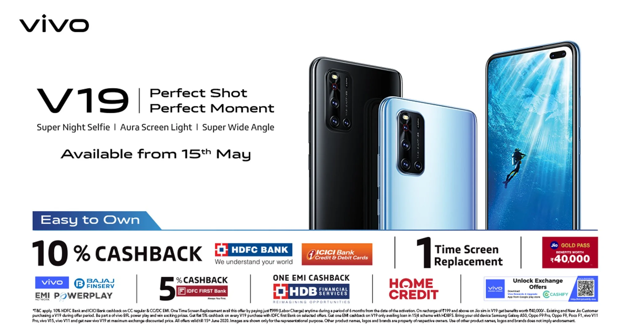 Vivo представила доступный смартфон Vivo V19 3 vivo-v19-india-launch