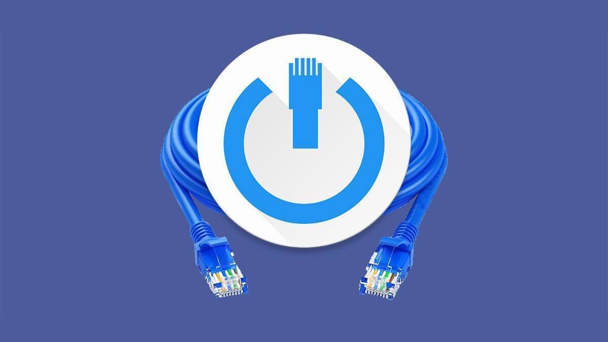 Карта Ethernet с кабелями и кнопкой питания для Wake-On-LAN