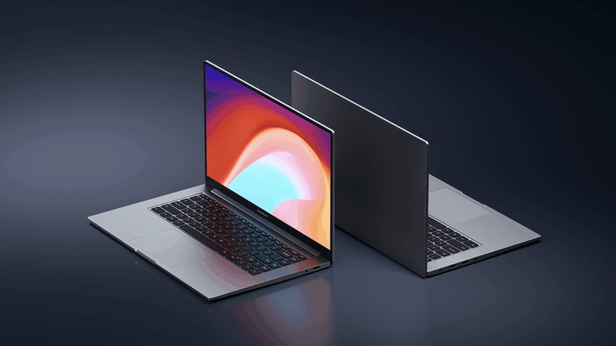 Два ноутбука RedmiBook 16 Ryzen Edition с открытым экраном