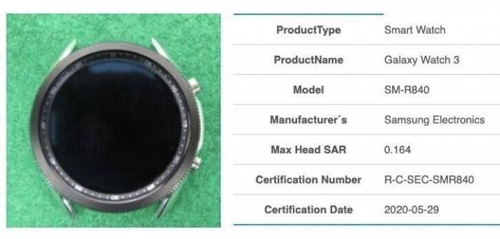Круглый дисплей Samsung Galaxy Watch 3 с двумя боковыми кнопками