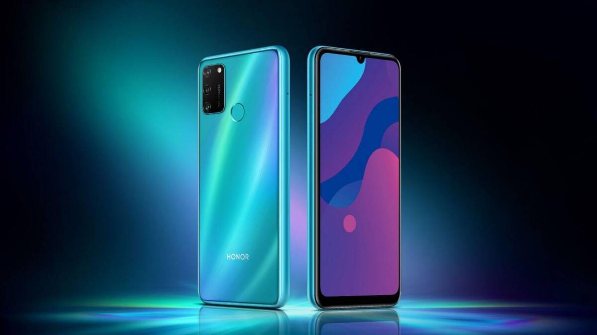 Смартфон Honor 9A с задней камерой и экраном