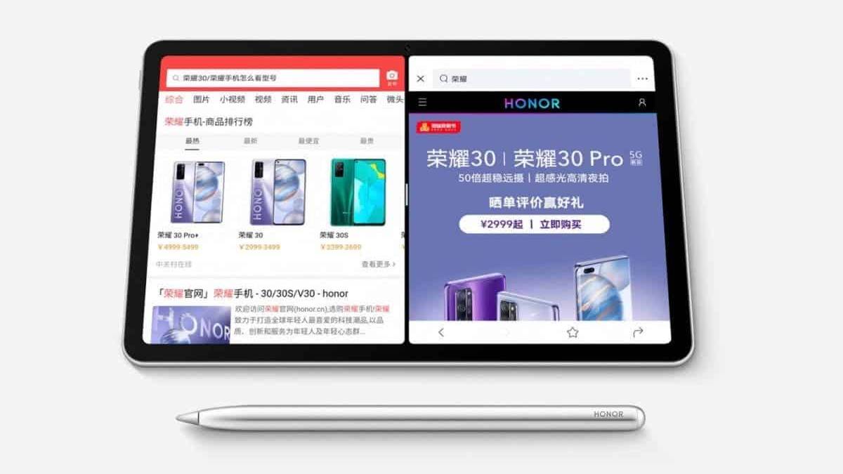 Honor объявила цену ViewPad 6, первого в мире планшета с поддержкой Wi-Fi 6+ 4 Планшеты Honor с дисплеями и стилусом на белом фоне