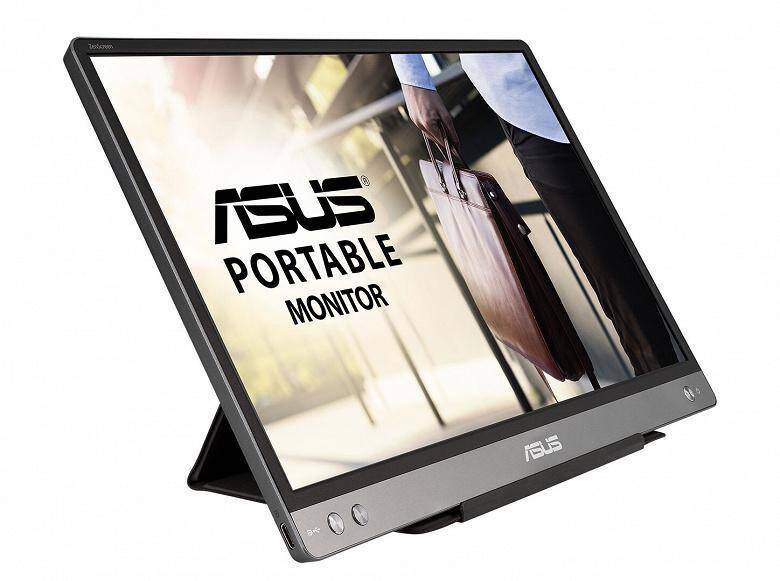 Asus представила портативный монитор весом всего 590 грамм 3 Портативный монитор ASUS с экраном, рамкой и сенсорными кнопками