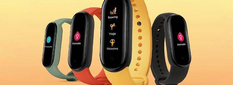 Фитнес-браслет Xiaomi Mi Band 6 с дисплеем и интерфейсом