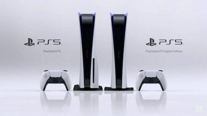 Консоли PlayStation 5 и два беспроводных контроллера
