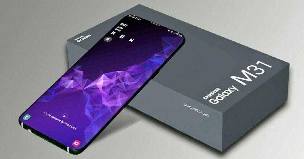 Samsung Galaxy M31s получит аккумулятор на 6000 мАч 3 Смартфон Samsung Galaxy M31 и его коробка сбоку