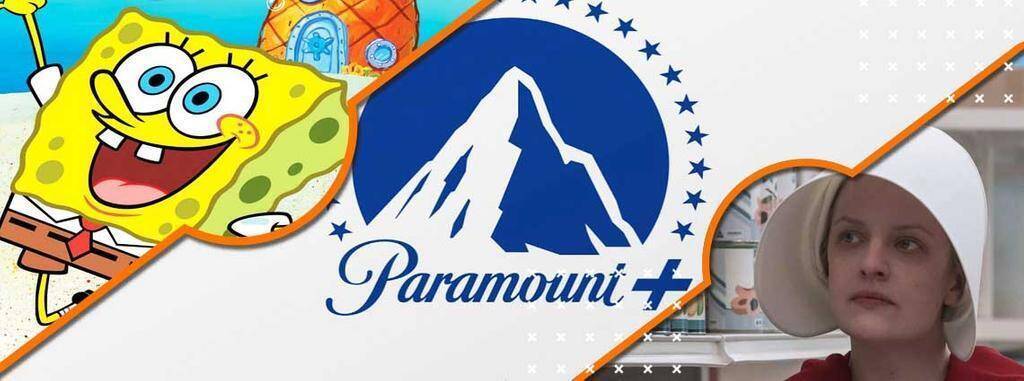 Логотип Paramount+ и изображение персонажа из сериала