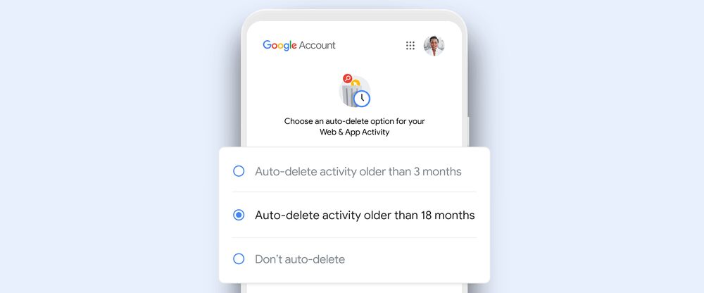 Настройка автоматического удаления активности на мобильном устройстве Google