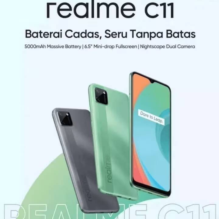 Обзор смартфона Realme C11 с задней и передней стороной