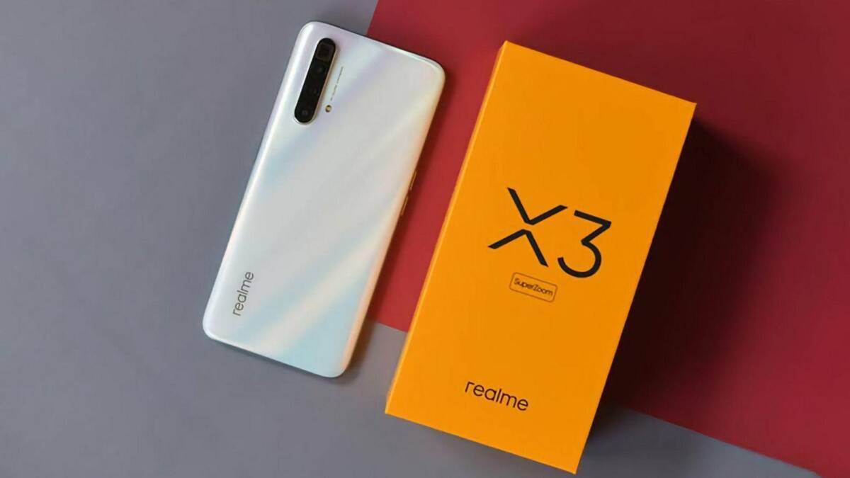 Задняя панель Realme X3 с четырьмя камерами