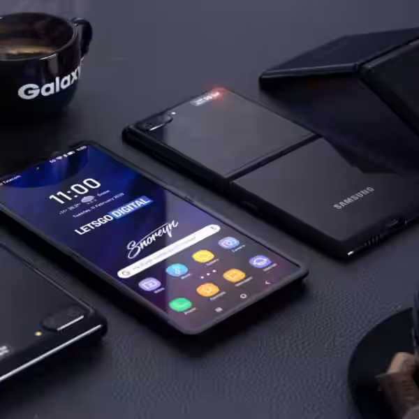 samsung galaxy z flip 1920x1080 foldable smartphone 4k 22498