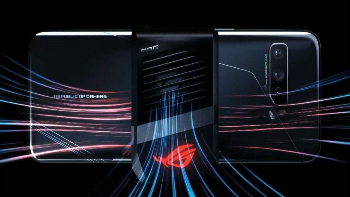 Геймерский смартфон Asus ROG Phone 3 сзади