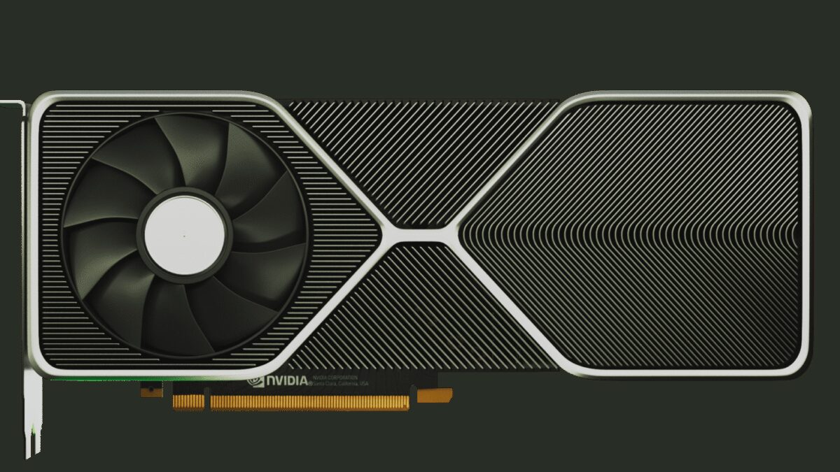 Видеокарта NVIDIA с вентиляторами и системой охлаждения