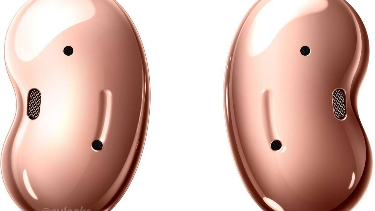На изображении изображены наушники Samsung Galaxy Buds Live с ближнего ракурса