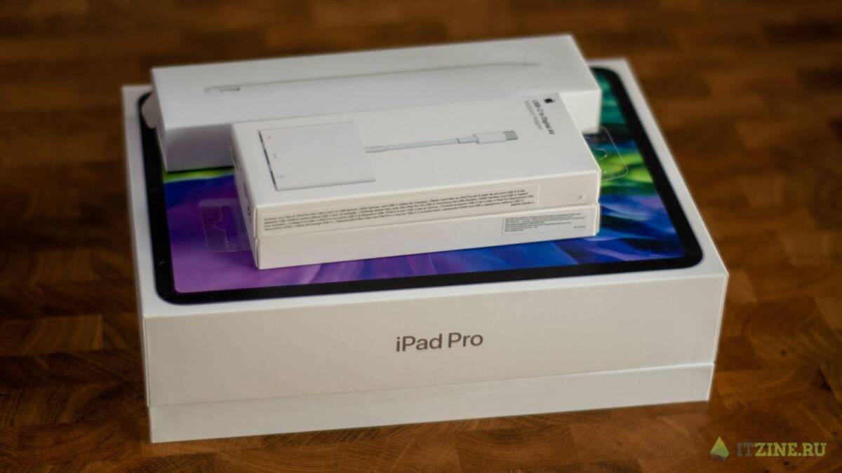 Коробка iPad Pro и упаковка для аксессуаров