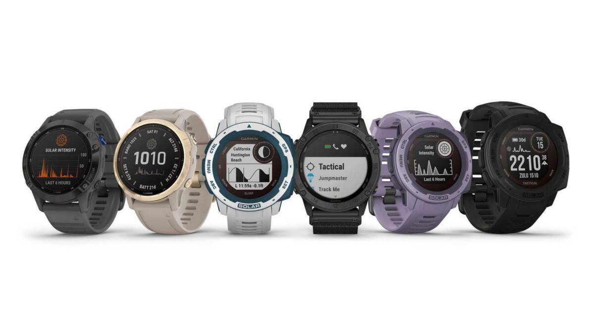 Garmin запускает новые умные часы на солнечных батареях 5 Шесть умных часов Garmin с дисплеями и интерфейсами разные