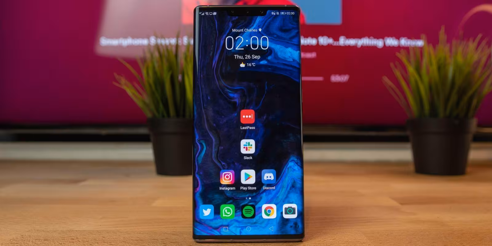 В сети появились качественные рендеры Huawei Mate 40 4 huawei mate 30 pro front shot of home screen