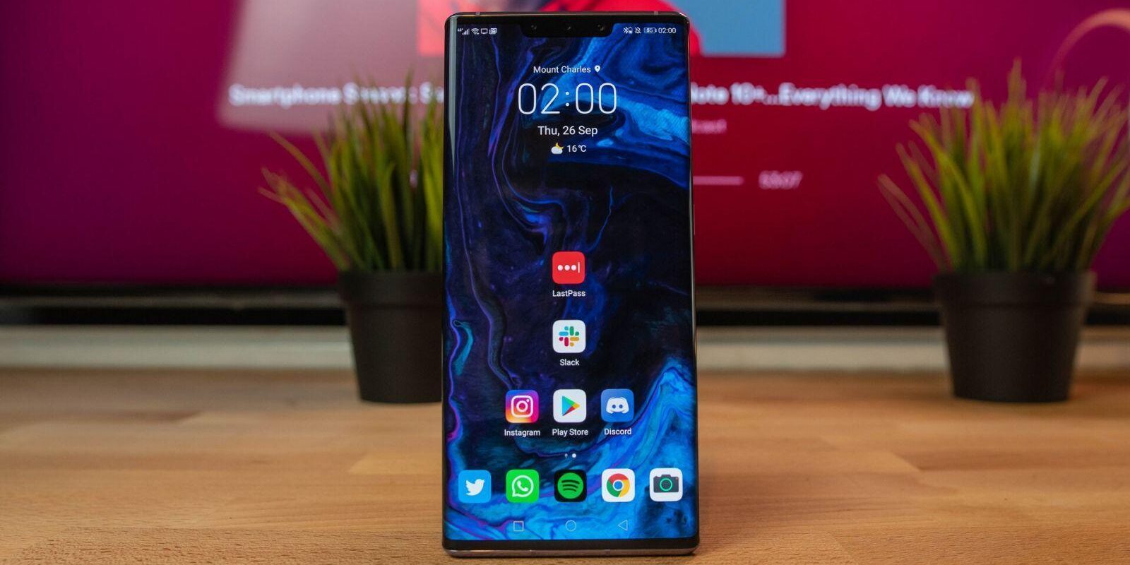 В сети появились качественные рендеры Huawei Mate 40 4 huawei mate 30 pro front shot of home screen