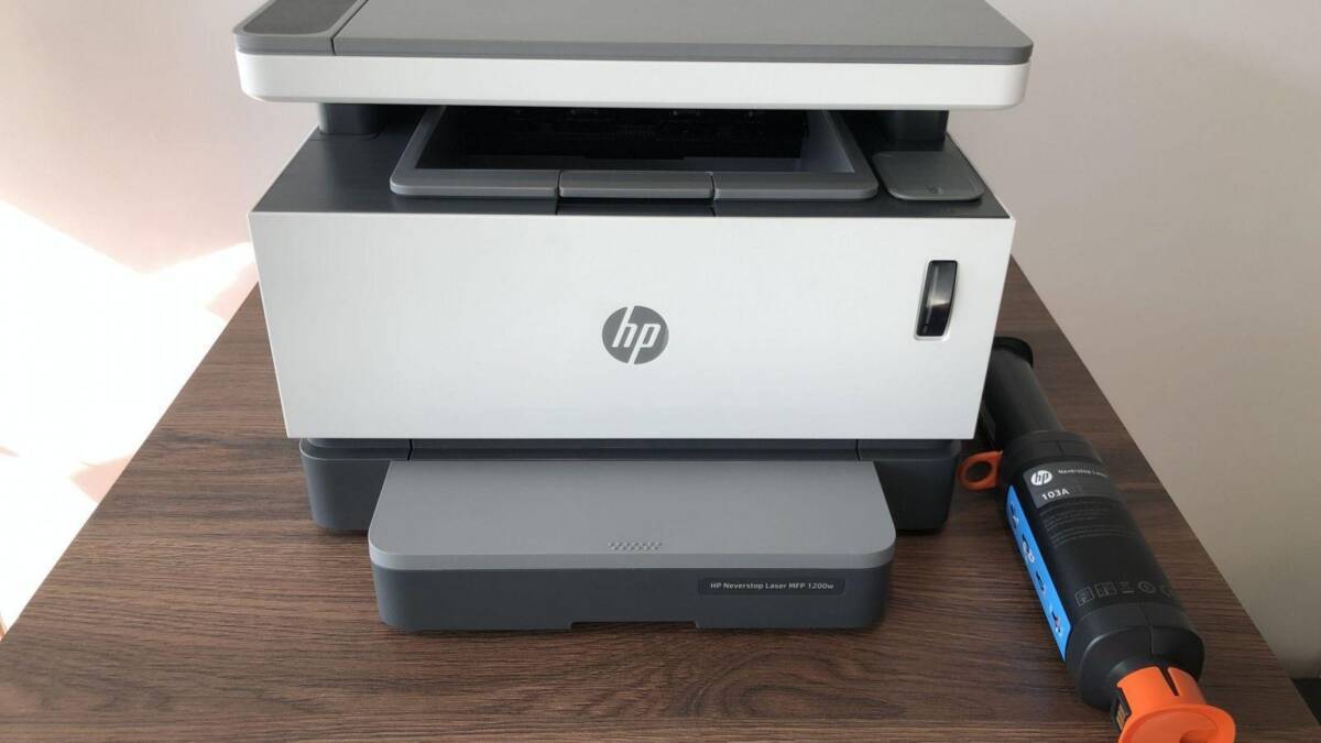 Печать без картриджа. Обзор МФУ HP Neverstop Laser 1200w