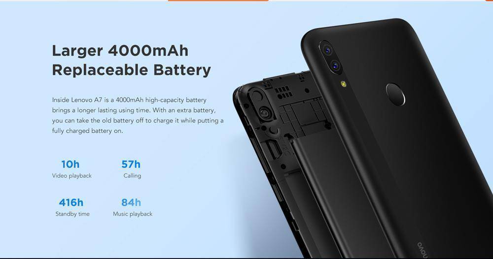 Lenovo A7 теперь доступен для покупки на AliExpress за 107 долларов 5 Аккумулятор Lenovo A7 с емкостью 4000мАч и изображение внутренней части устройства