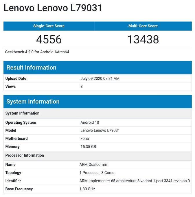 Lenovo Legion засветился в тестах GeekBench 5 lenovo legion gamign phone geekbench 1