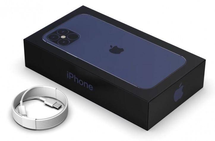 Серия iPhone 12 получит аккумуляторы меньшей ёмкости, чем у iPhone 11 5 Коробка с новым iPhone и кабель USB-C для зарядки