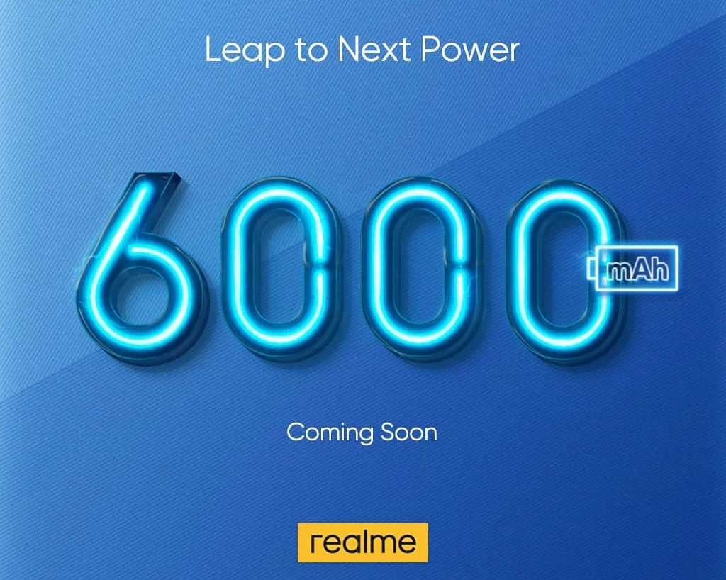 Realme тизерит новый смартфон с огромной батареей на 6000 мАч 3 realme 6000mah phone teaser