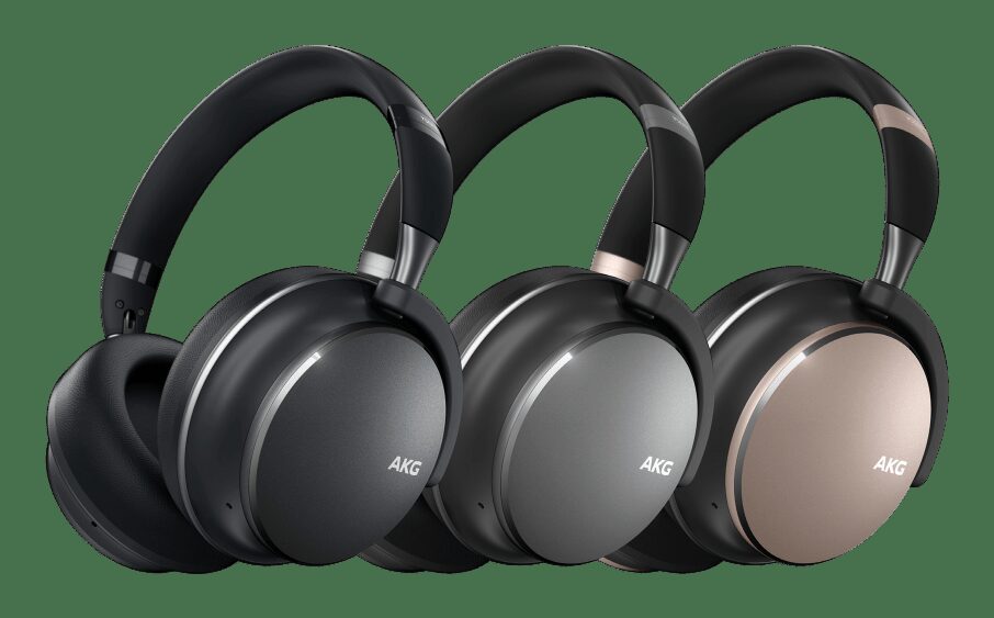 Беспроводные наушники Samsung AKG без проводов сбоку
