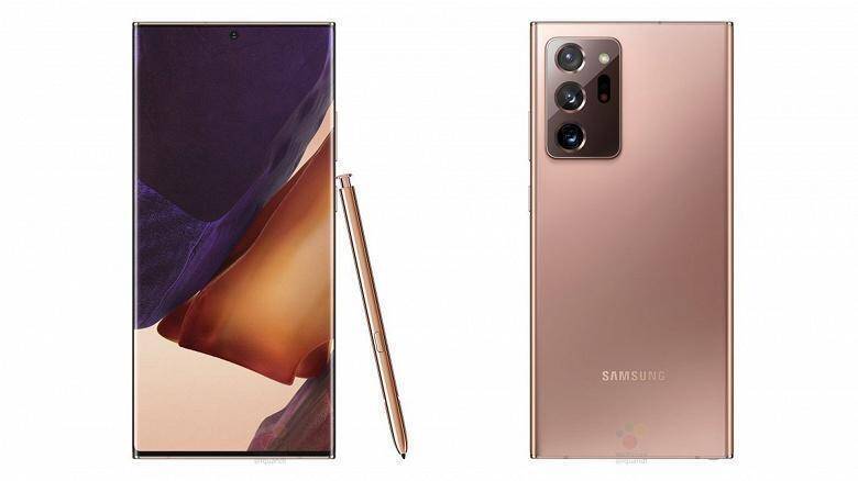 Флагман Samsung Galaxy Note20 полностью рассекречен 5 Смартфон Samsung Galaxy Note20 с дисплеем и стилусом сбоку и сзади