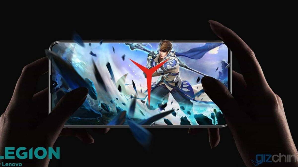Игровой смартфон Lenovo Legion с анимацией на экране