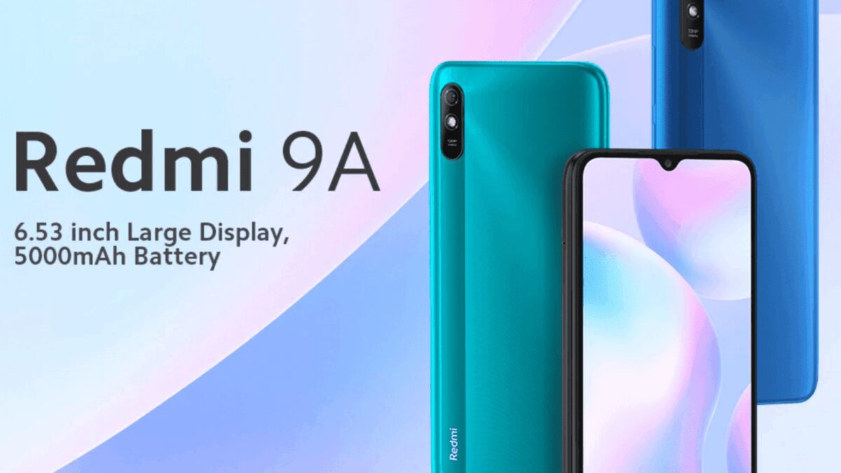 Обзор смартфона Redmi 9A с задней стороны и фронтальным дисплеем