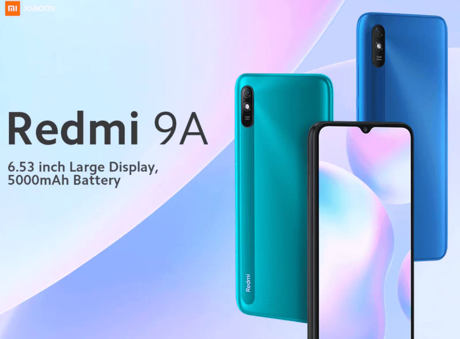 Смартфон Redmi 9A теперь доступен для глобального рынка 1 Обзор смартфона Redmi 9A с задней стороны и фронтальным дисплеем