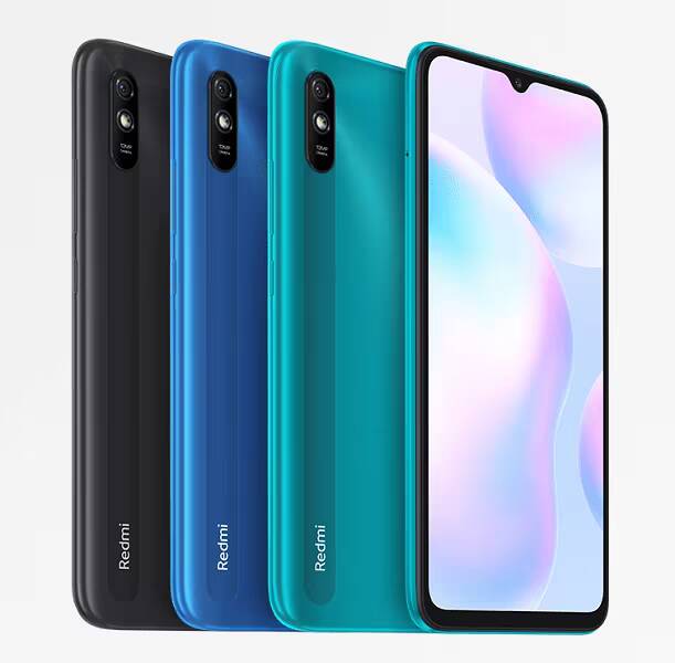 Розничные версии смартфонов Redmi 9A сзади и спереди