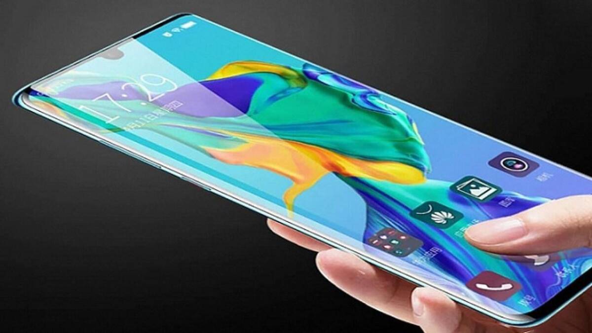 Гибкий экран Huawei Mate 40 с интерфейсом смартфона