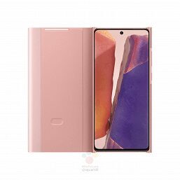 Вот как будут выглядеть чехлы для Samsung Galaxy Note20 7 Розовый чехол для Samsung Galaxy Note20 с задней крышкой и спереди дисплеем