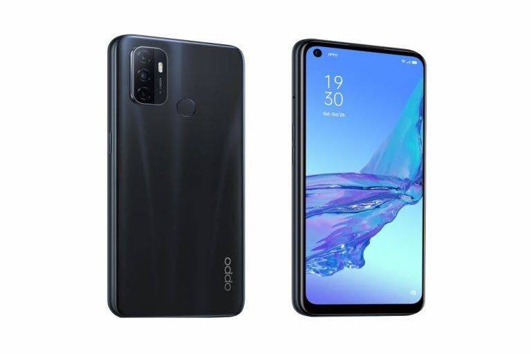 OPPO представила первый в мире смартфон с чипом Snapdragon 460 4 Черная задняя панель смартфона OPPO с камерой и дактилоскопическим сканером