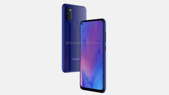Samsung Galaxy M51 получит поддержку быстрой зарядки 25 Вт 4 Смартфон Samsung Galaxy M51 спереди и сзади в голубом цвете