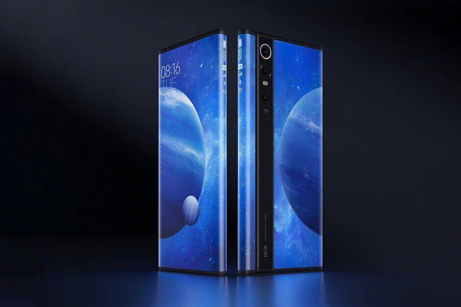 Xiaomi Mi Mix Alpha не поступит в продажу 3 Складной смартфон Xiaomi Mi Mix Alpha в черном цвете с ярким дисплеем с трех сторон
