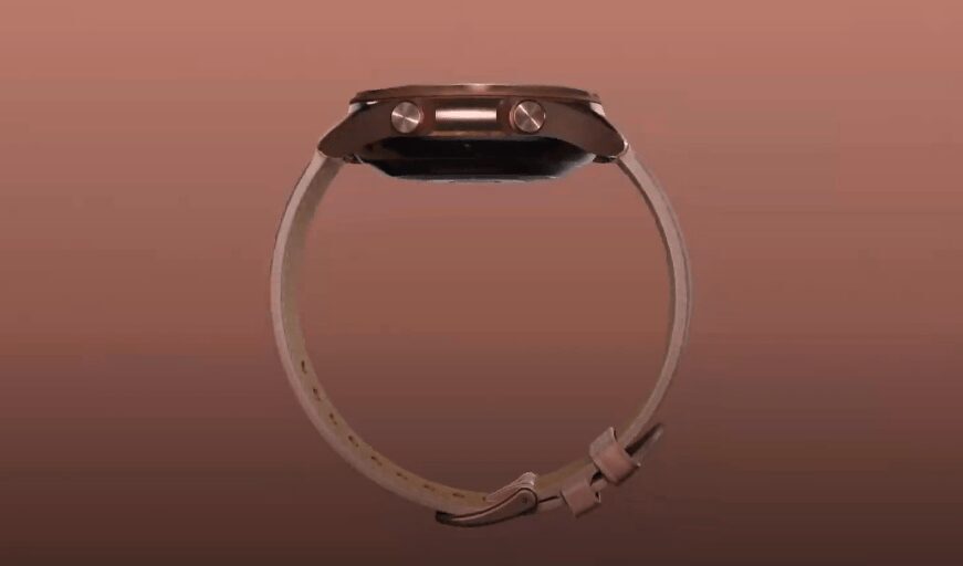 Боковая сторона Samsung Galaxy Watch3 с кнопками