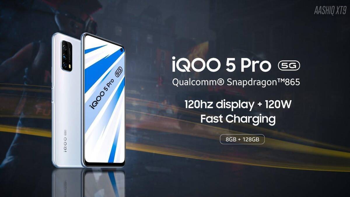 Смартфон iQOO 5 Pro с ярким дисплеем и тремя камерами сзади