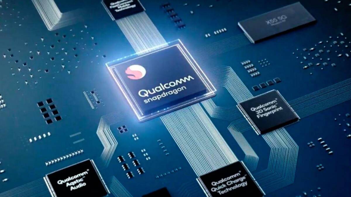 чип Qualcomm Snapdragon 860 на печатной плате