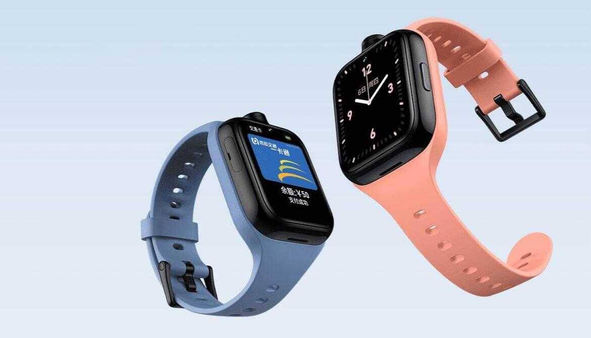 Xiaomi выпустила недорогие детские смарт-часы MiTu Kids Watch 4X 5 Умные часы с синим и розовым ремешками и дисплеями