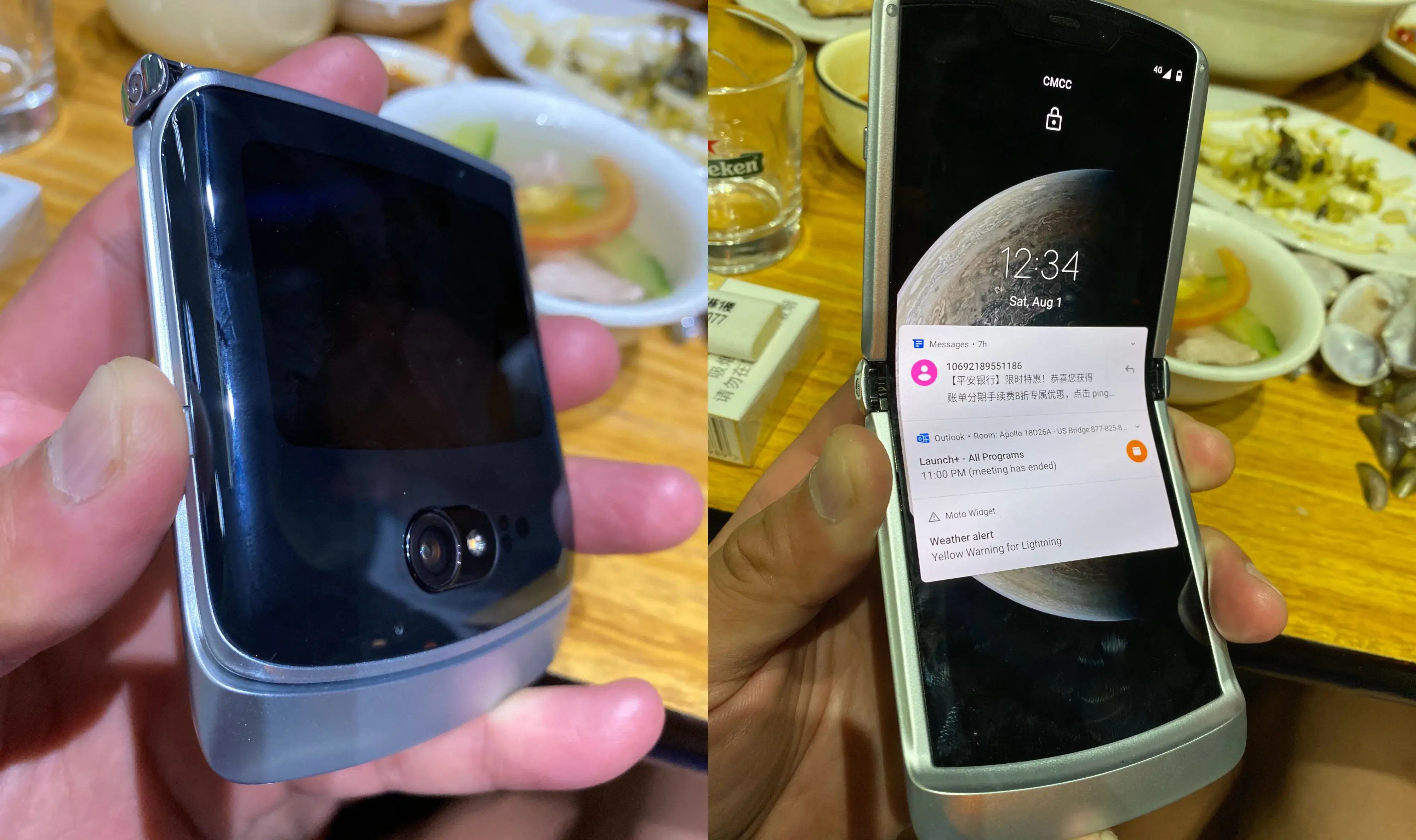 motorola razr 5g 2020 live image leak chinese investor