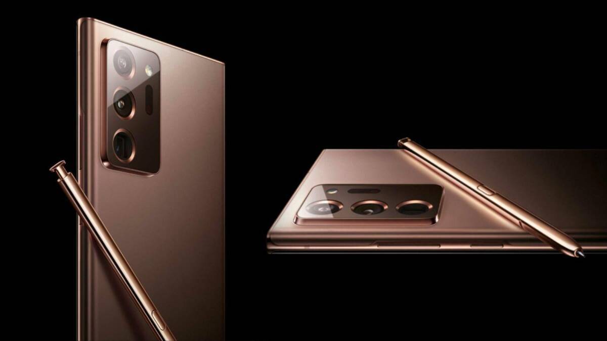 Прямая трансляция презентации Samsung Galaxy Unpacked 2020 на русском языке 5 августа 2 Смартфон Samsung Galaxy Note 20 и стилус на черном фоне