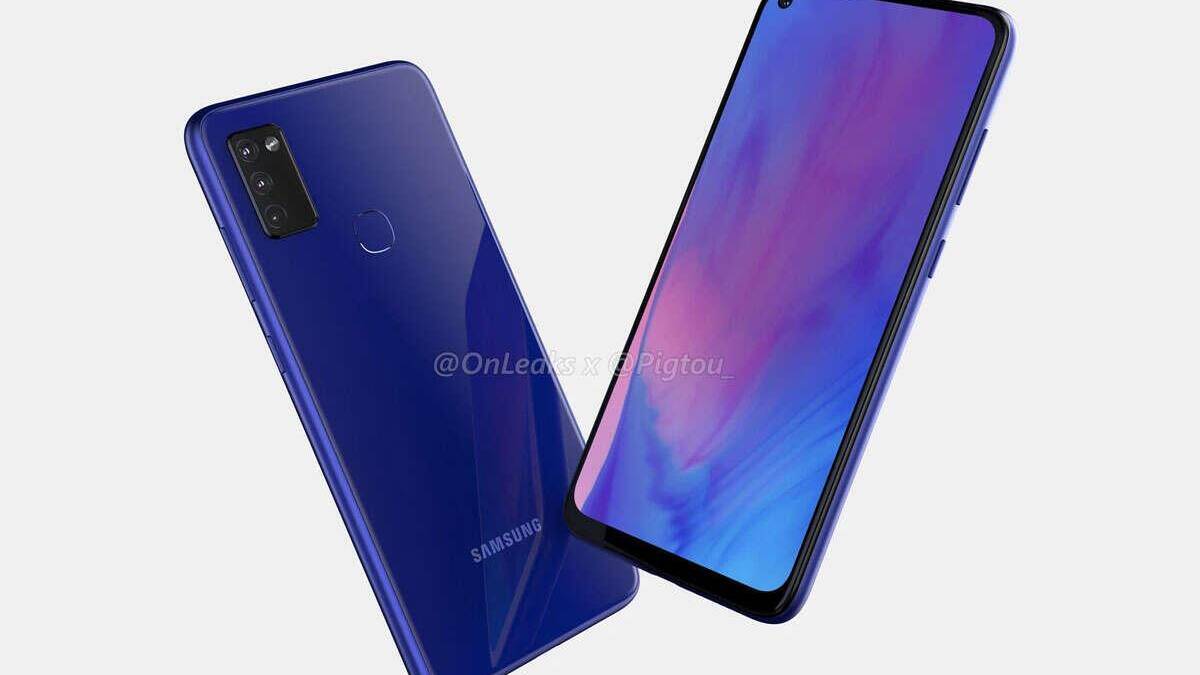 Смартфон Samsung с ярким дисплеем и задней камерой