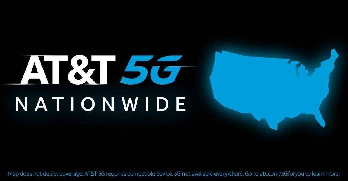 В США запустили 5G: вот все города, где работает новая связь 7 Схема карты США с подчеркнутыми городами поддержки 5G в синем цвете